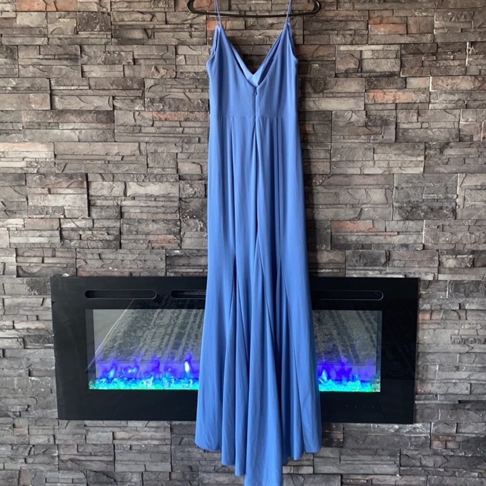 Jump Apparel Size XSmall Maxi Blue Dress for Bridesmaid or Homecoming / Prom - Picture 2 of 14
